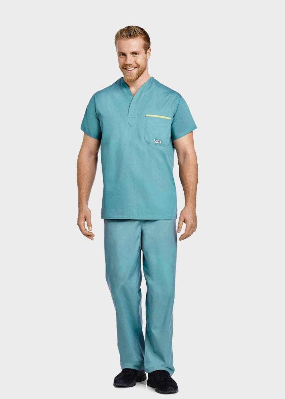 Unisex Reversible O.R. Drawstring Scrub  Lagoon Set Large