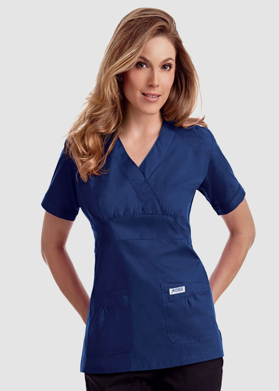 Empire Tie Back Scrub Top Navy XSmall