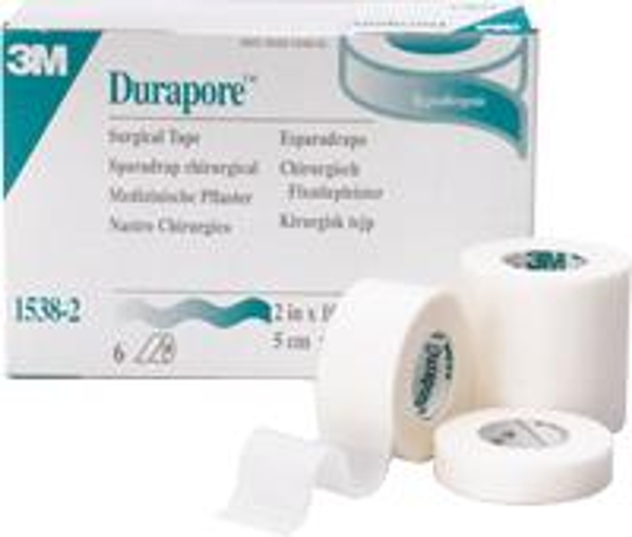 BX/6 TAPE DURAPORE 2IN  X 10YD