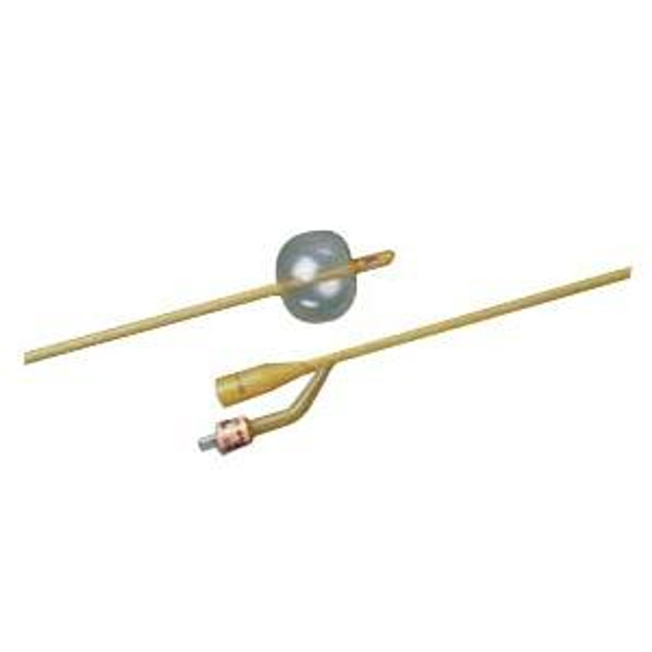 EA/1  BARDEX LUBRICATH HEMATURIA 3-WAY 24F LATEX FOLEY CATHETER  LONG ROUND  30CC BALLOON