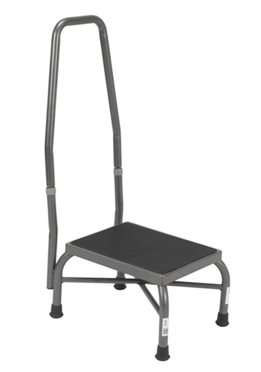 EA/1 Heavy Duty Bariatric Footstool with Non Skid Rubber Platform and Handrail