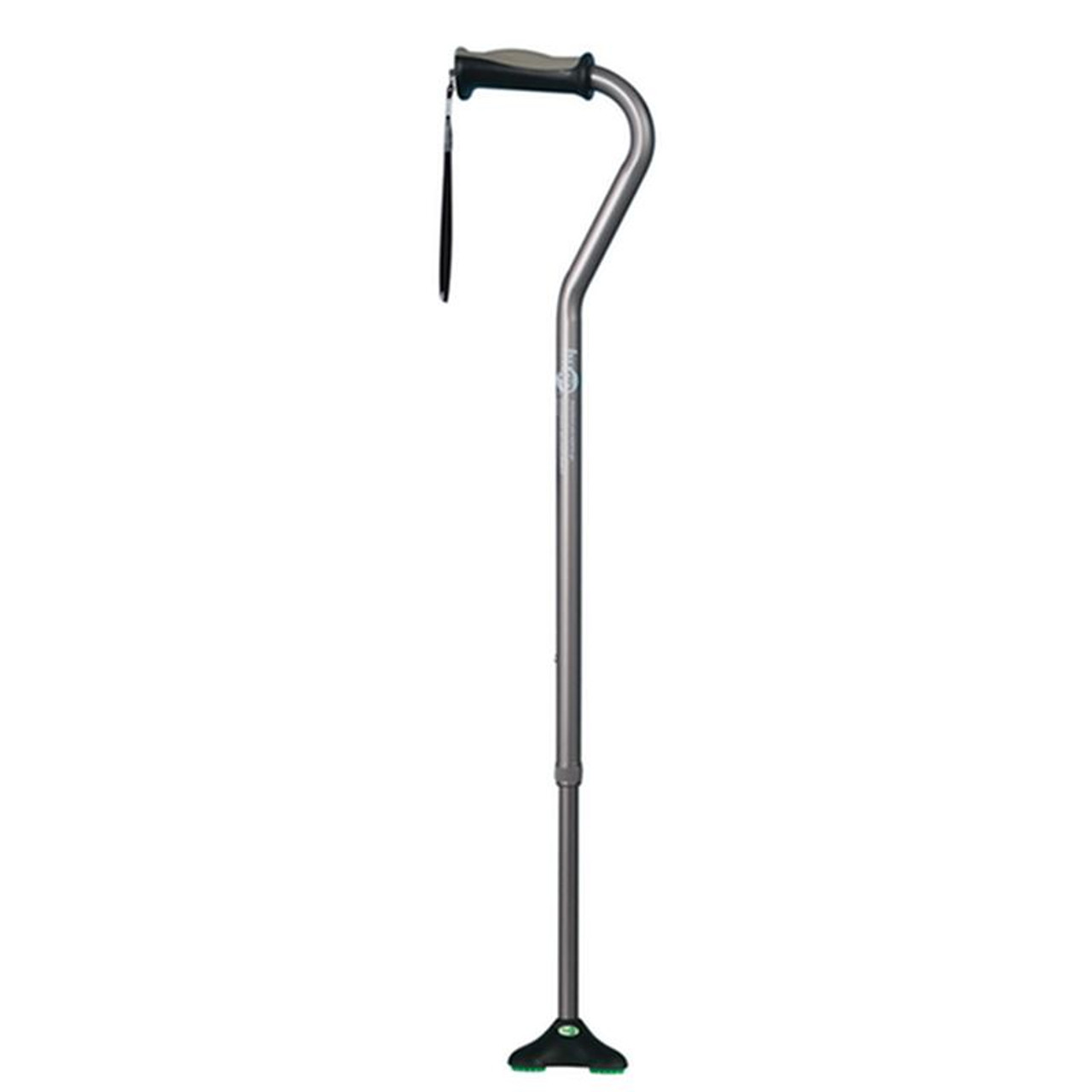 EA/1 QuadPod Offset Cane with Ultra Stable Cane Tip, Smoke