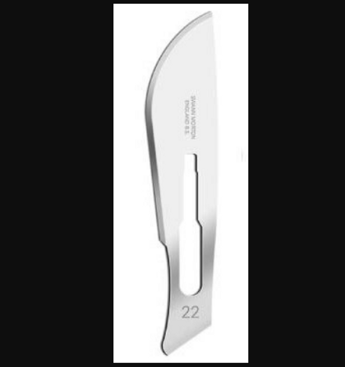 Surgical Scalpel Blade Only Sterile #22 Stainless Steel 560-1023