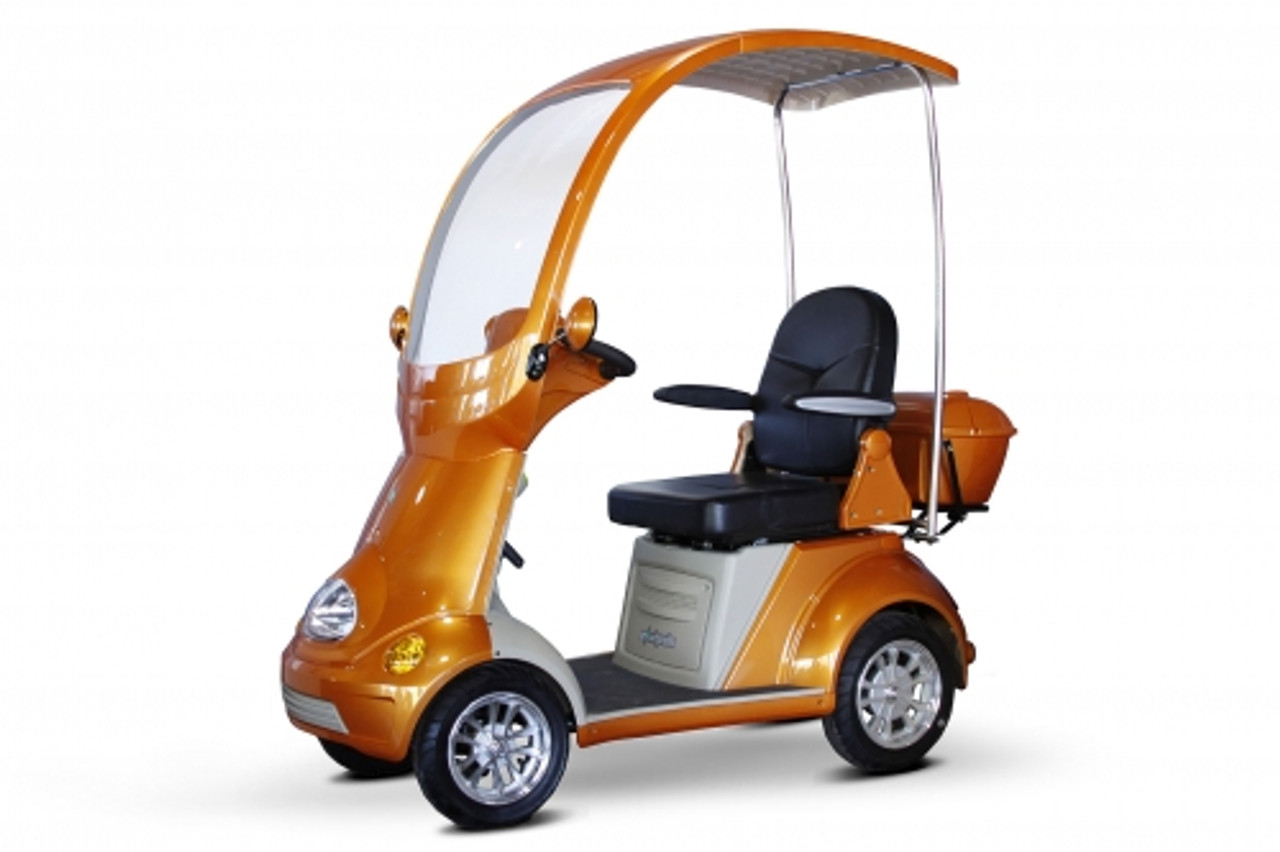 eWheels EW-54 4-Wheel Power Scooter/ Mini Golf Cart (EW-54) Orange - Shipping included