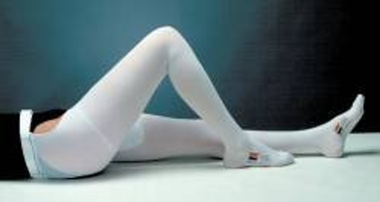 PR/1 TED THIGH LENGTH ANTI-EMBOLISM STOCKING, X-LARGE, REG LENGTH, LATEX-FREE, WHITE