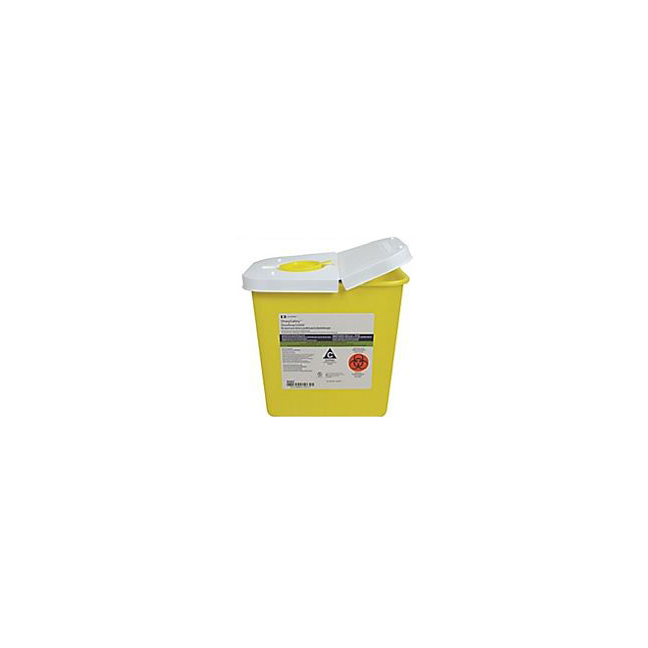 EA/1 SHARPS CONTAINER 3 GAL (11.35L) MULTI-PURPOSE W/ ROTOR OPENING LID YELLOW