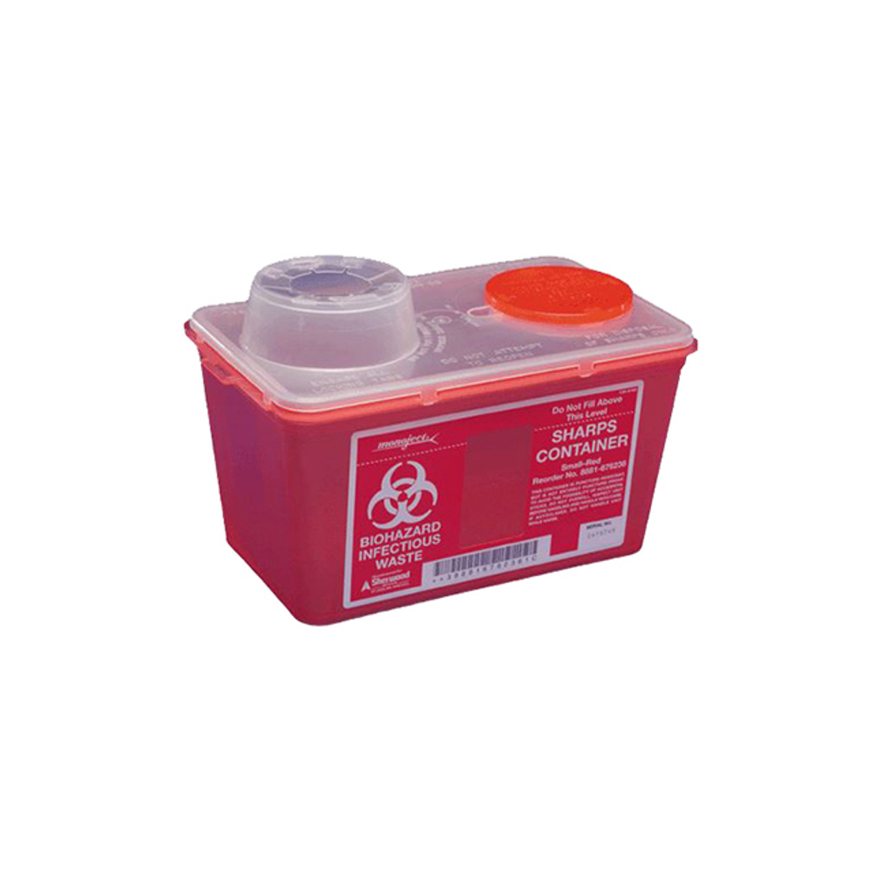 EA/1 MONOJECT SHARPS CONTAINER RED 8QT
