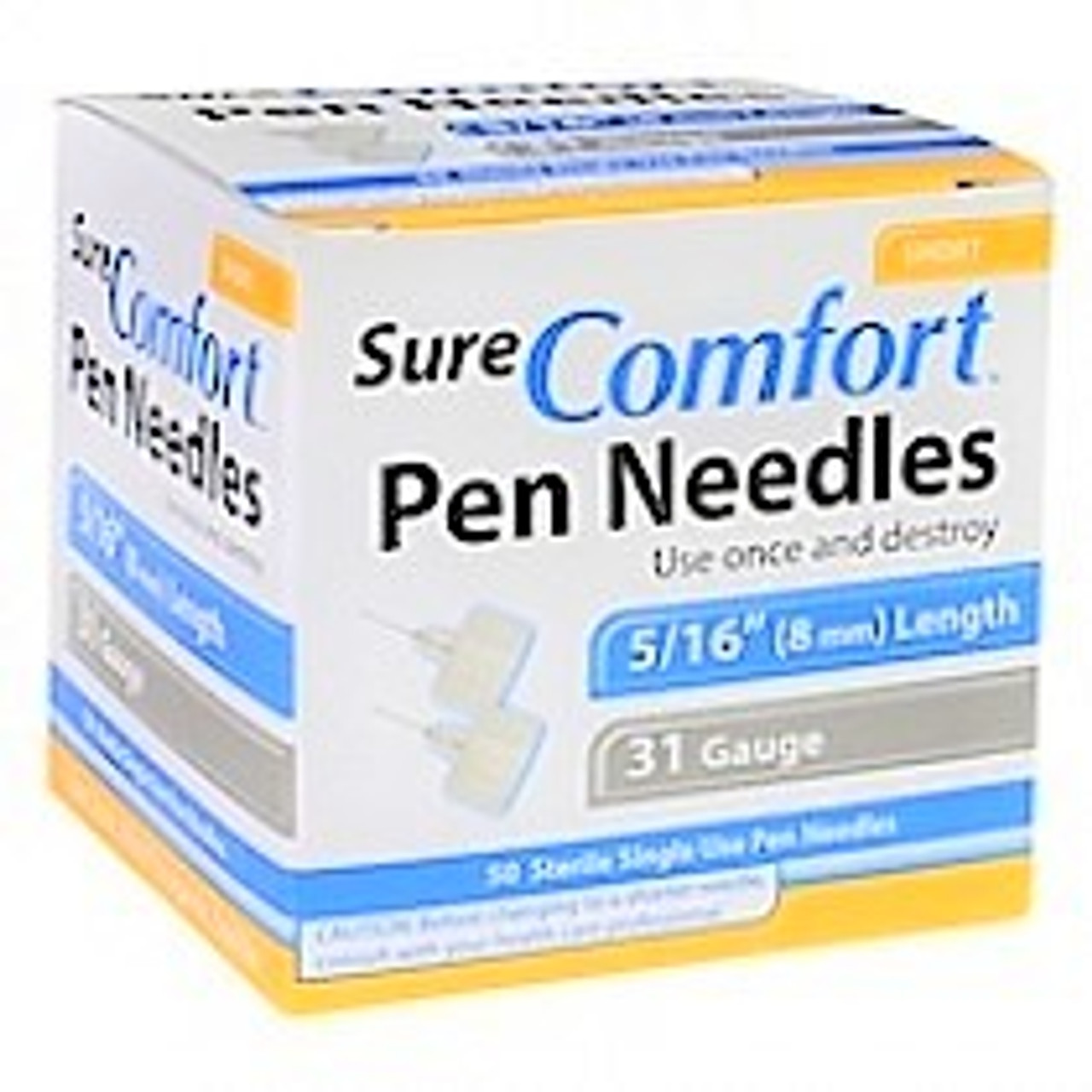 Allison Medical 24-1215 SURE COMFORT PEN NEEDLES, 31G, 5/16" (8mm) SHORT BX/100 (AM 24-1215)