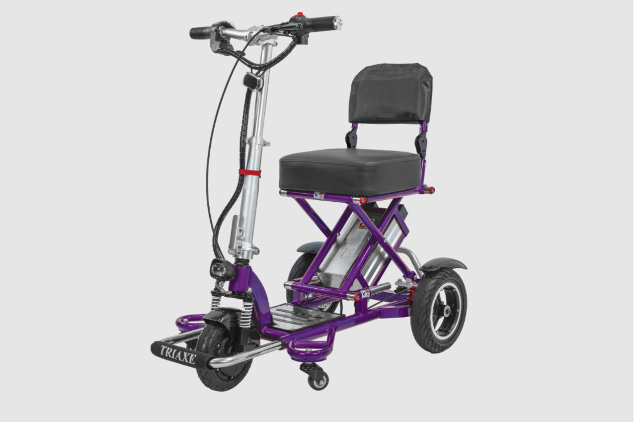 Purple TRIAXE Sport Foldable Scooter