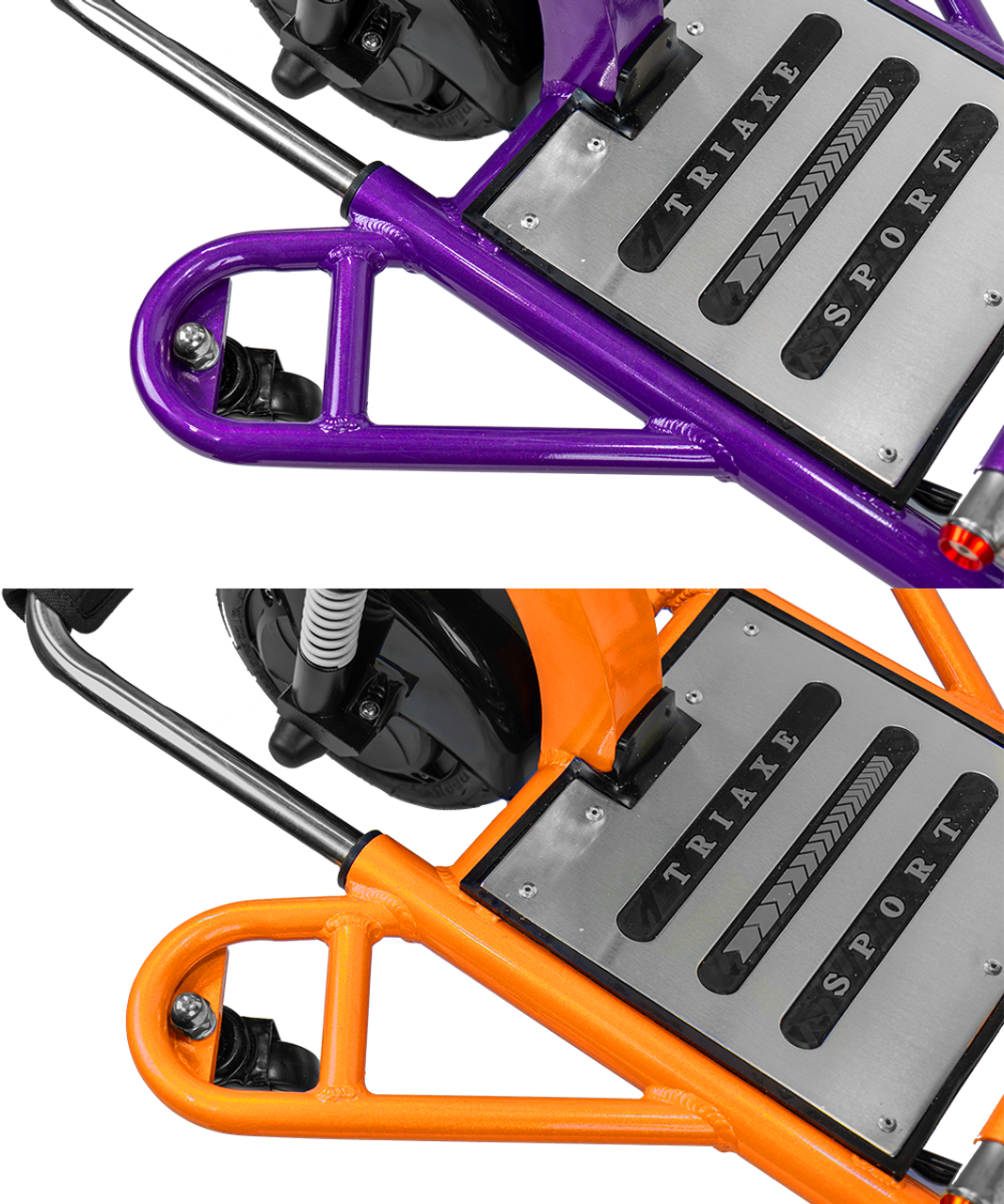 Purple TRIAXE Sport Foldable Scooter