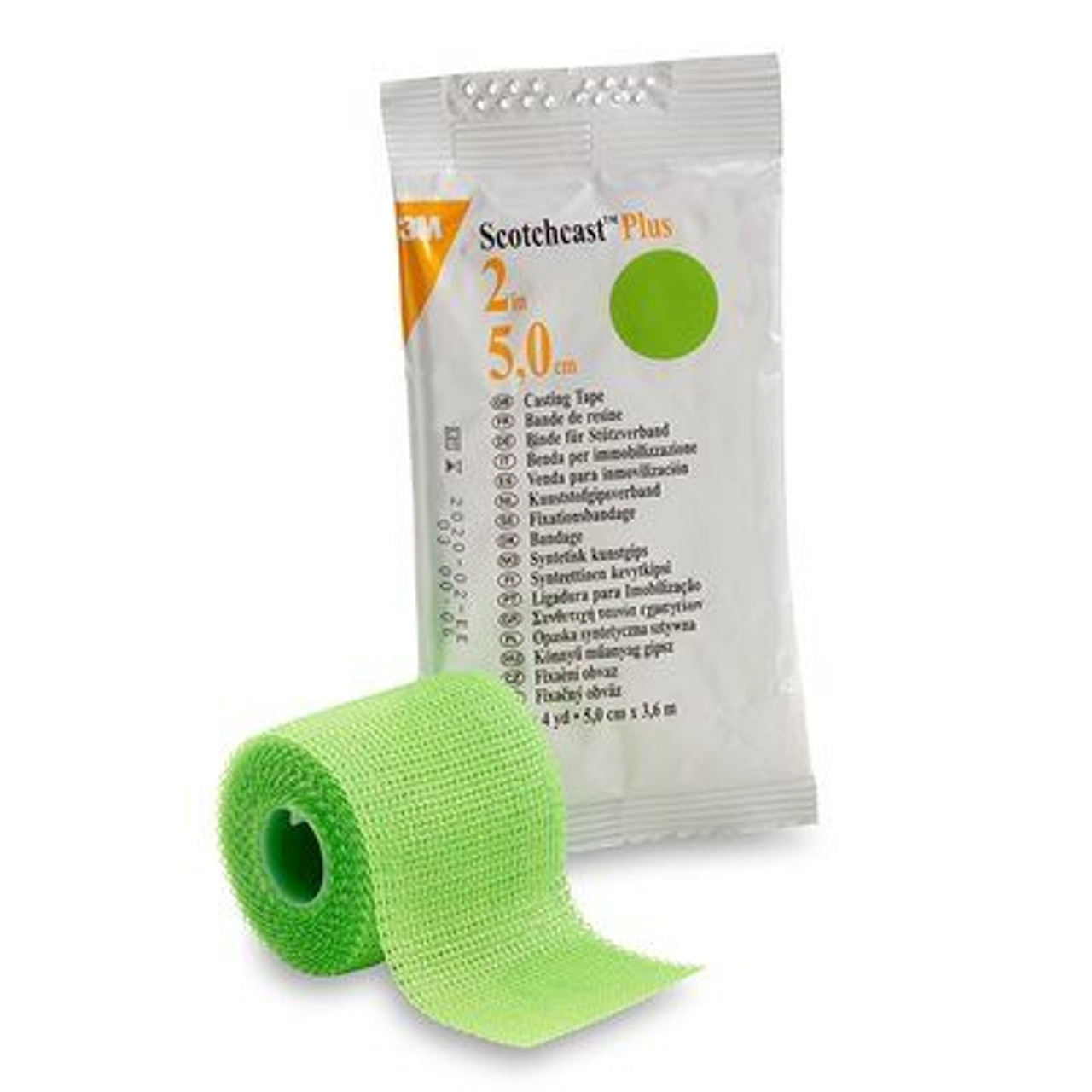 3M-82002V Casting Tape SCOTCHCAST PLUS 2" x 4 YARDS BRIGHT GREEN BX/10