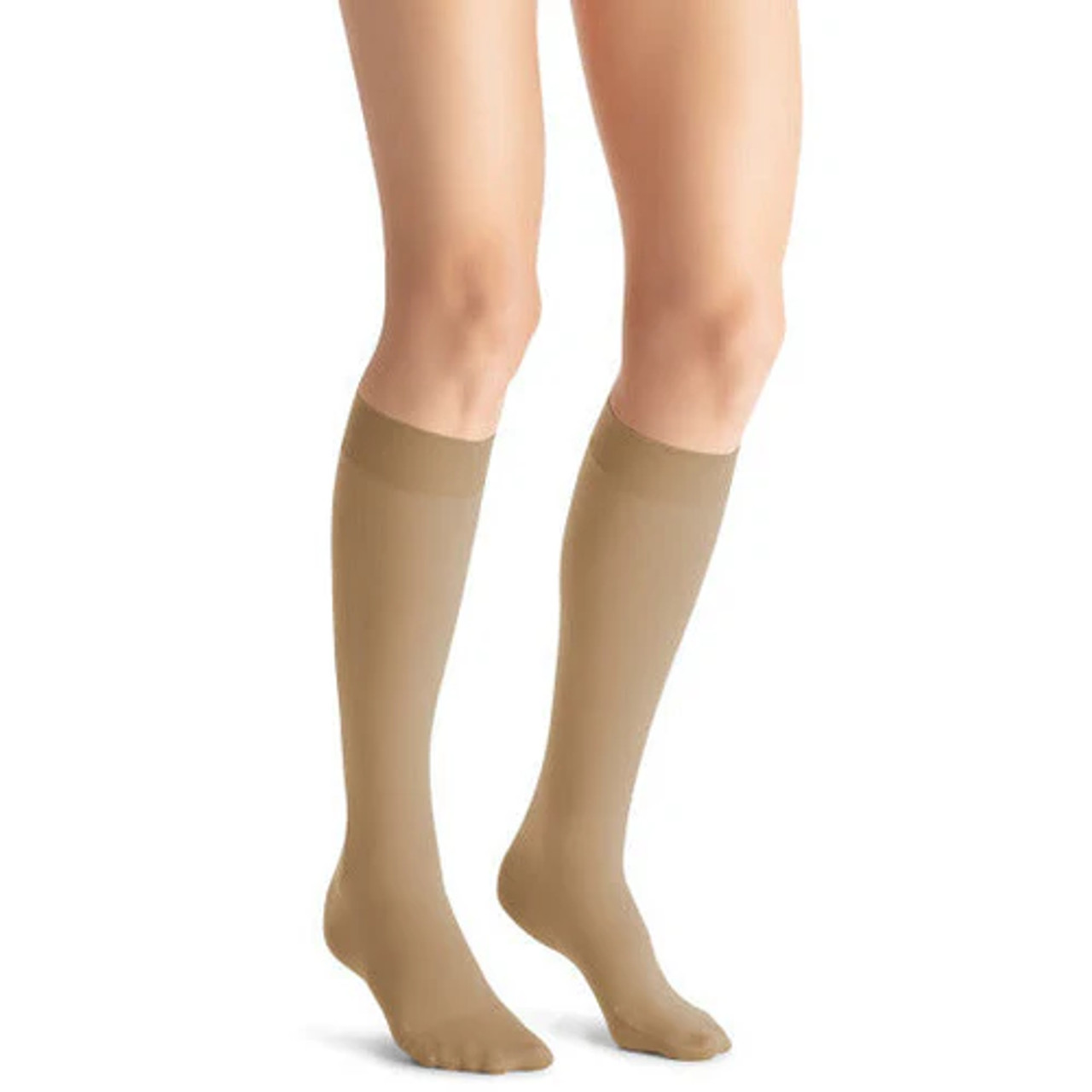 BSN - BSN 7769204 - PR/1 JOBST Opaque Knee High SoftFit Stockings, Closed Toe, Small, Natural, 15-20 mmHg