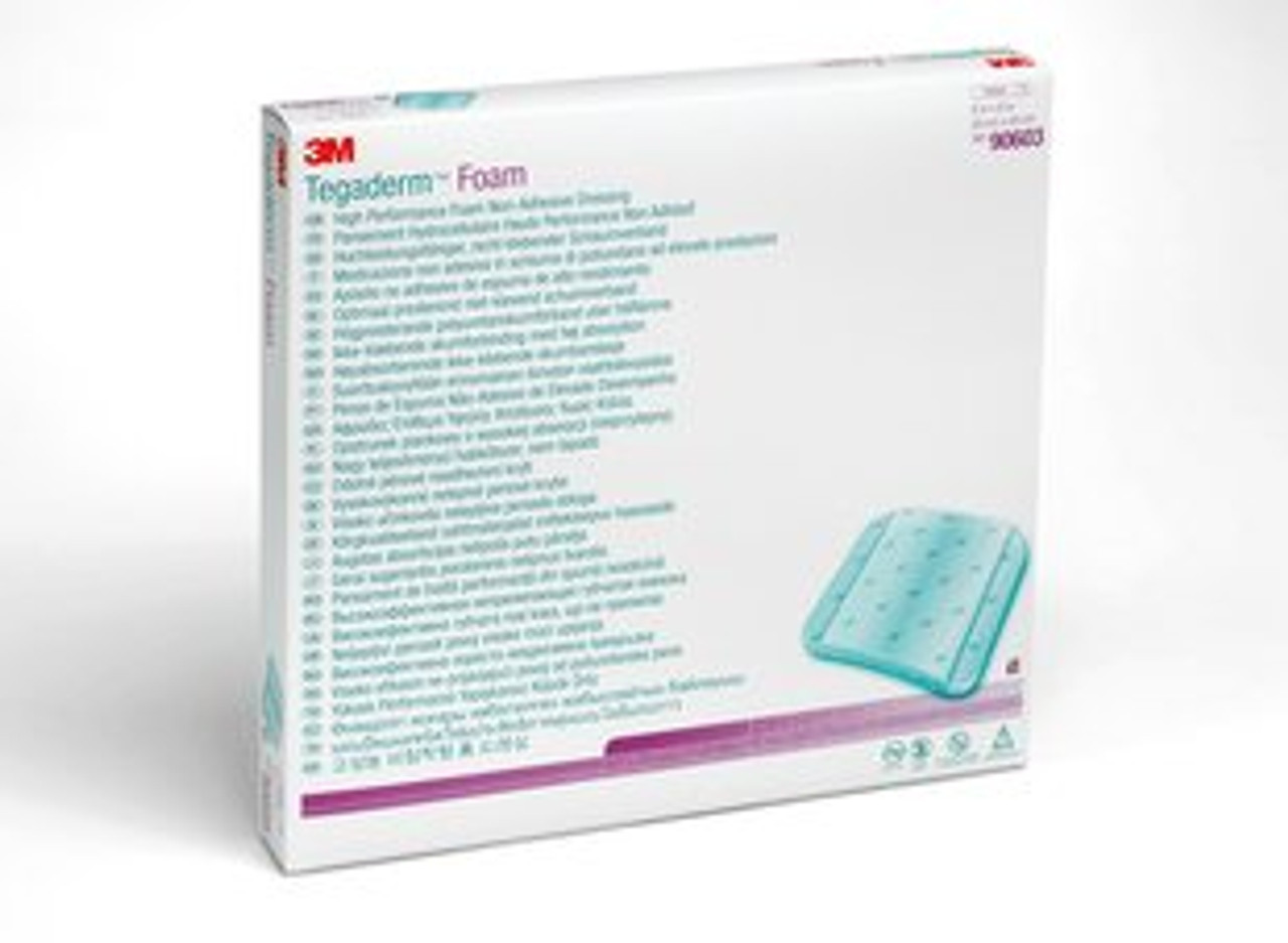 3M-90603 Tegaderm™ High Performance Foam Non-Adhesive Dressing 8" x 8" BX/5