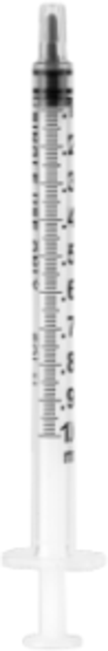 SYRINGE HYPO 1cc SLIP TIP LDS POLYCARBONATE BX/100
