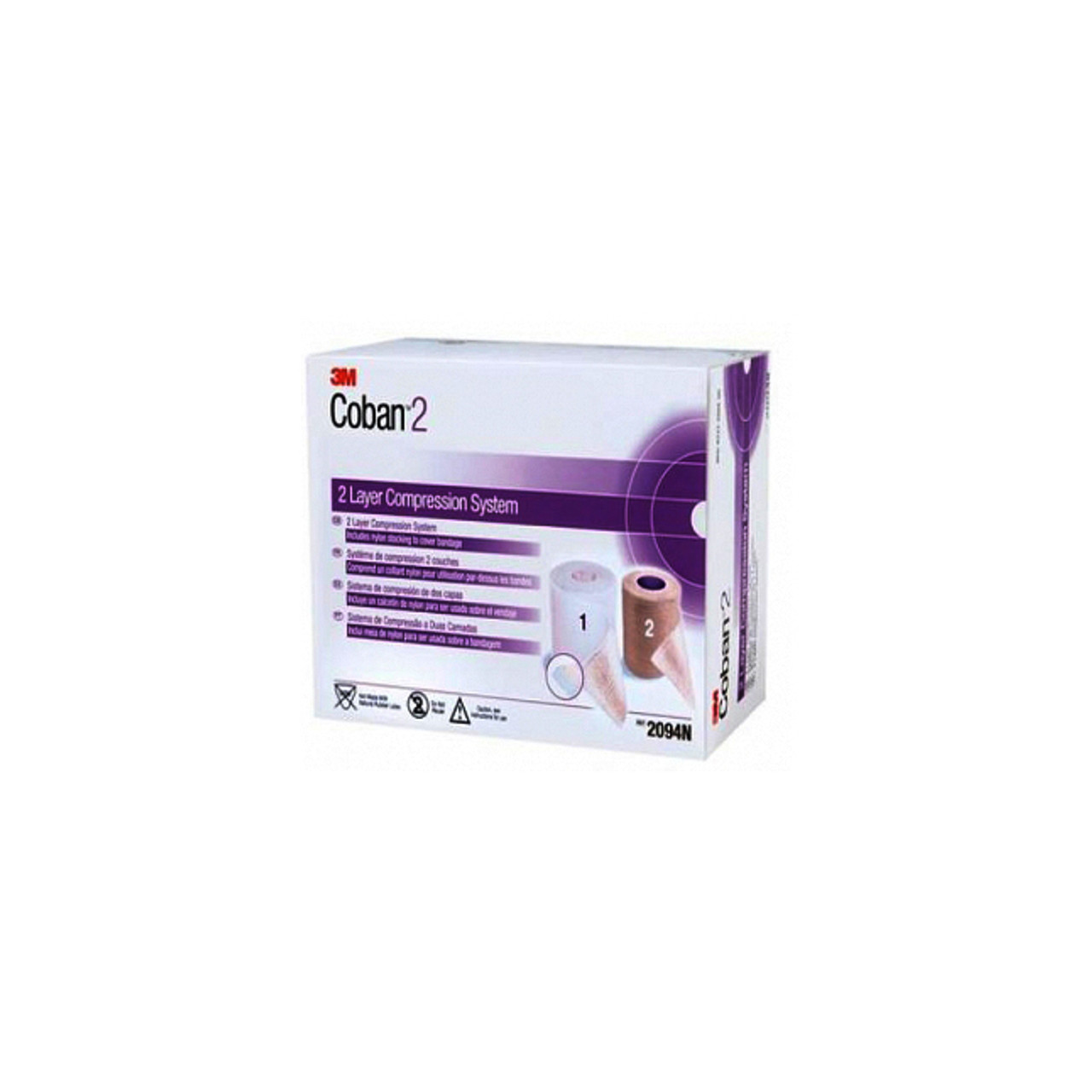 3M™ Coban™ 2 Two-Layer Compression System 2 roll/box, 8 box/case