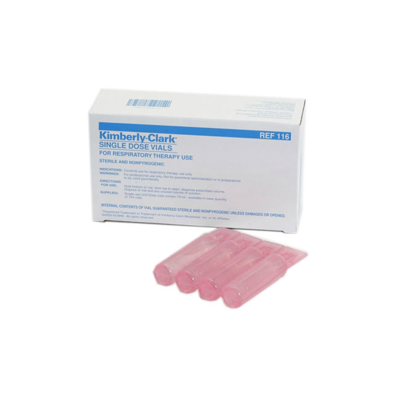 Saline Vial, Unit Dose 0.9% - CASE (24 each/box, 6 box/case)
