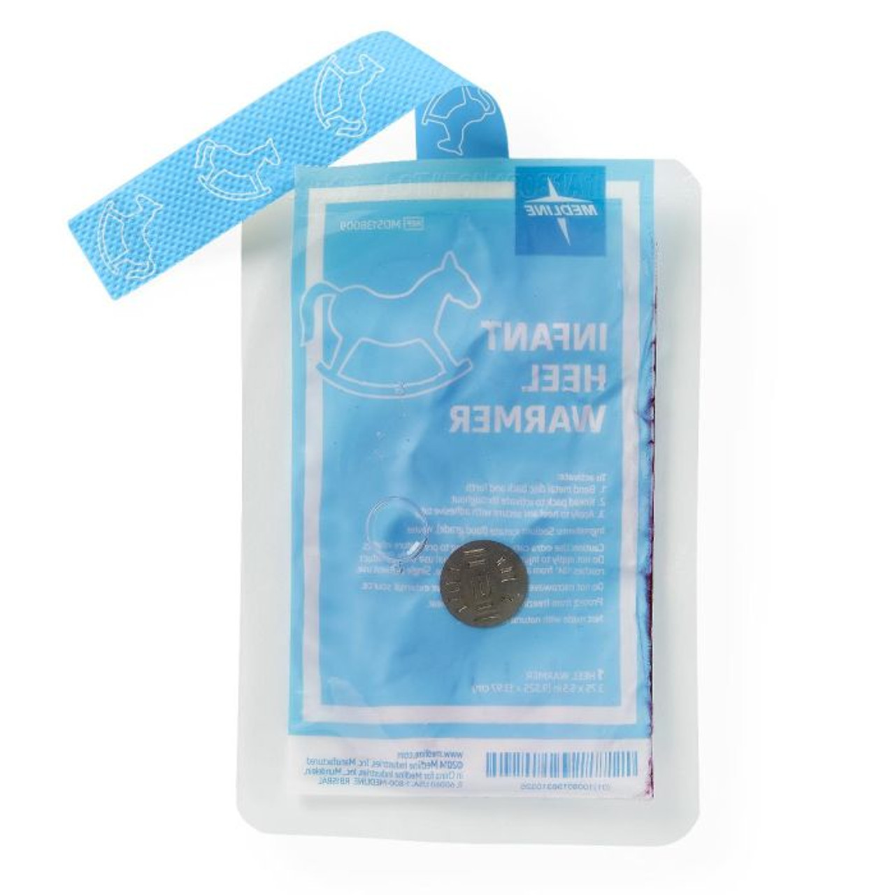 Infant Heel Warmer, 5.5" x 3.75" (13.97 cm x 9.53 cm) with Disc Activation and Strap CS/100