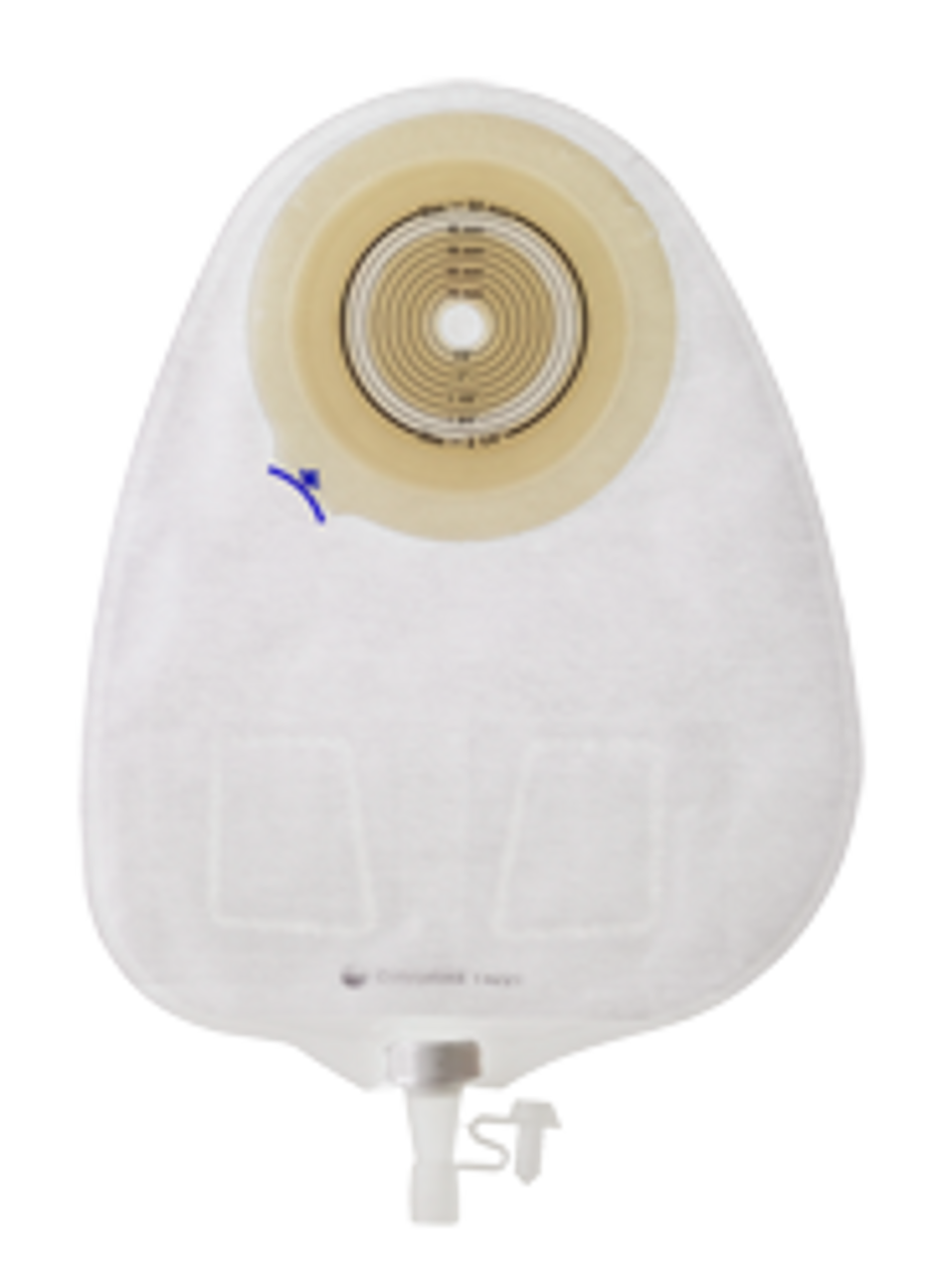 ASSURA 1-PIECE CONVEX LIGHT OPAQUE Urostomy Pouch, CUT-TO-FIT UP TO 1 3/4" (43mm) BX/10 (COL-14701)