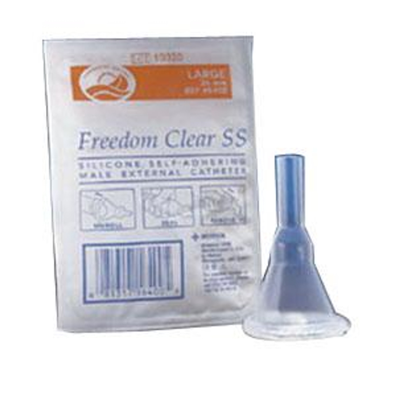 Coloplast 505311 5110 FREEDOM CLEAR SS SPORT SHEATH SILICONE SELF-ADHERING MALE EXTERNAL CATHETER, SIZE Small (23mm) BX/100