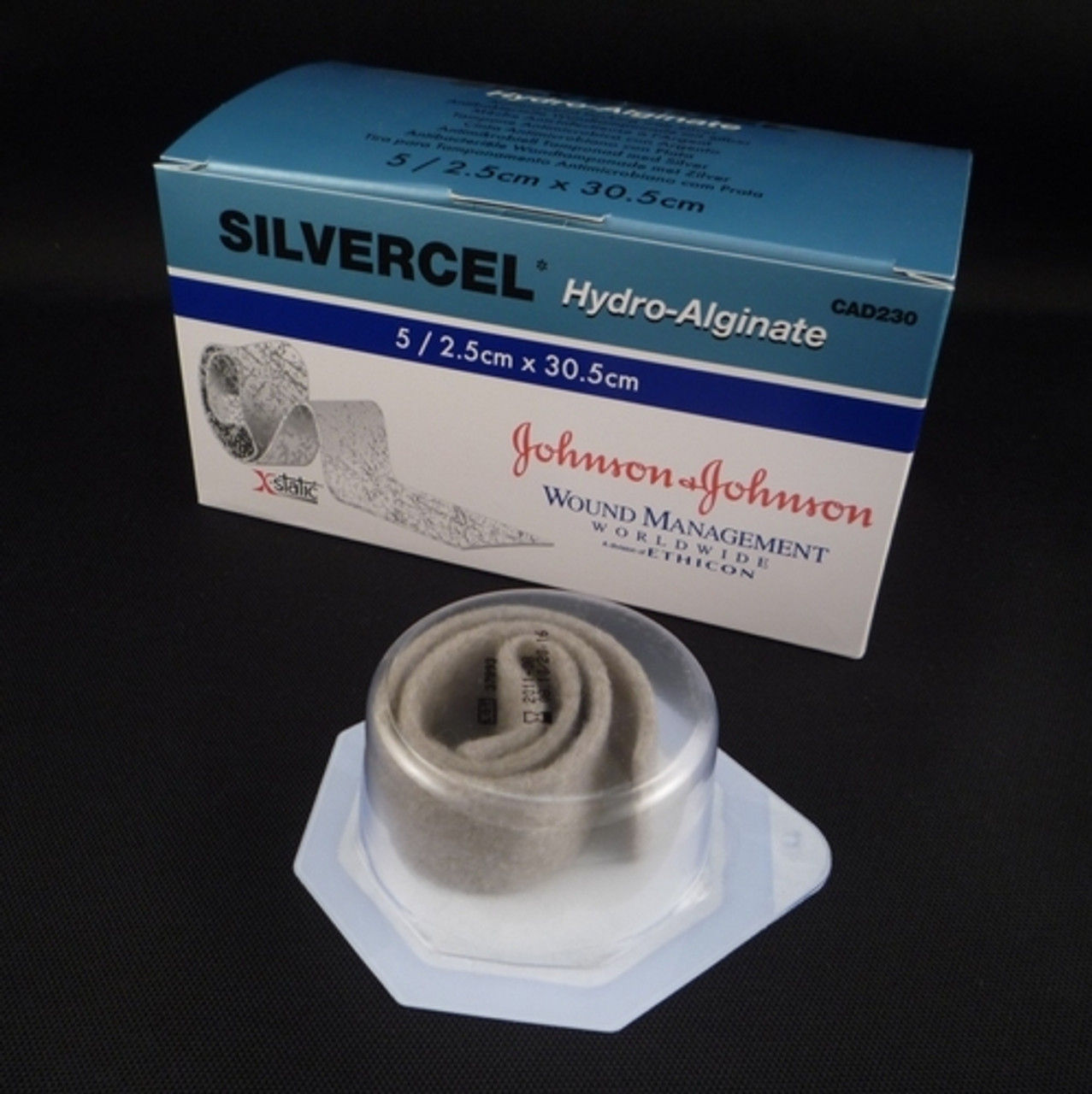 CAD230 Silvercel Dressing Hydro-Alginate with Silver 2.cm x 30.5m 5/bx