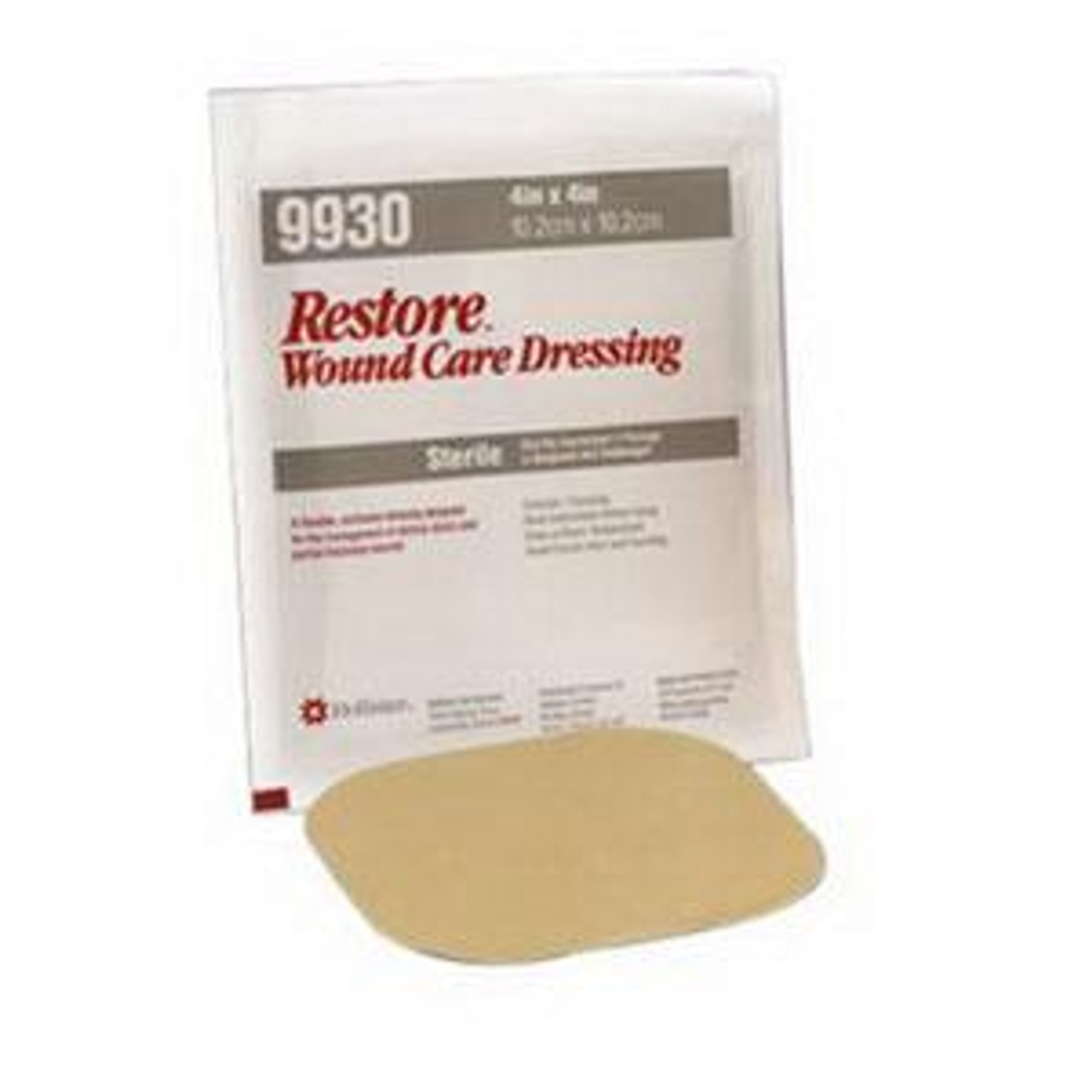 RESTORE 4"x4" Hydrocolloid Dressing W/FOAM BX/5 (HOL-519930) (Hollister 519930)