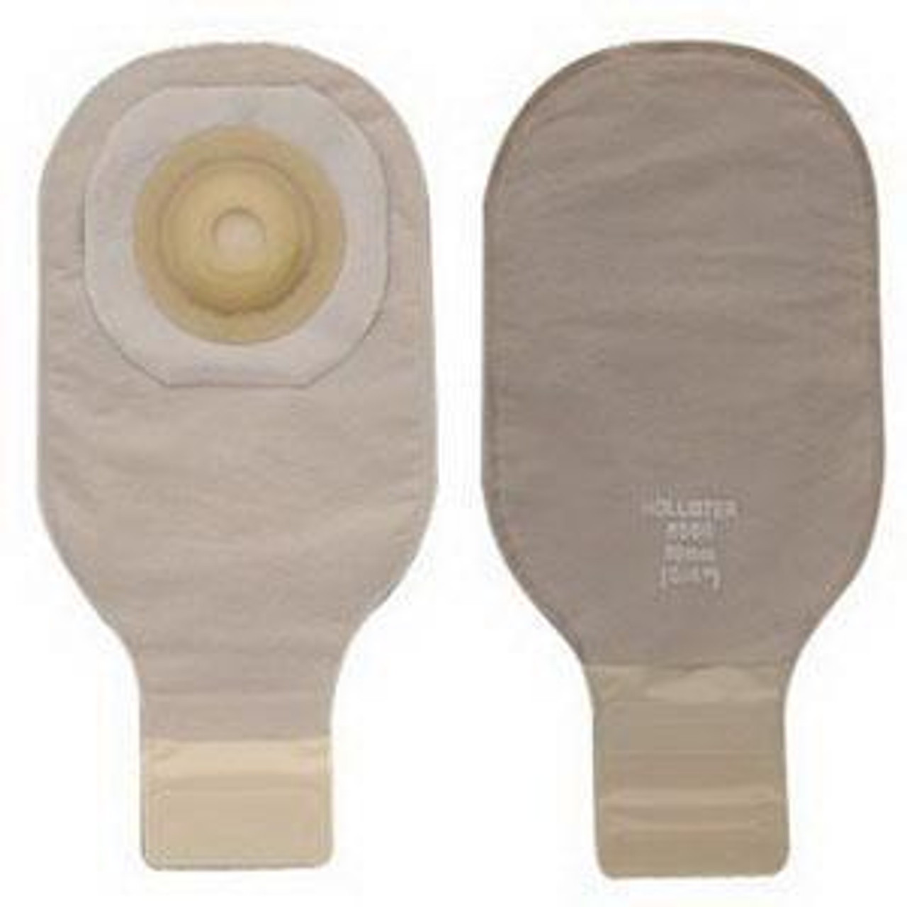 CONVEX Drainable Pouch, Pre-sized 7/8", BEIGE, LOCK-N-ROLL BX/5 (HOL-8591) (Hollister 8591)