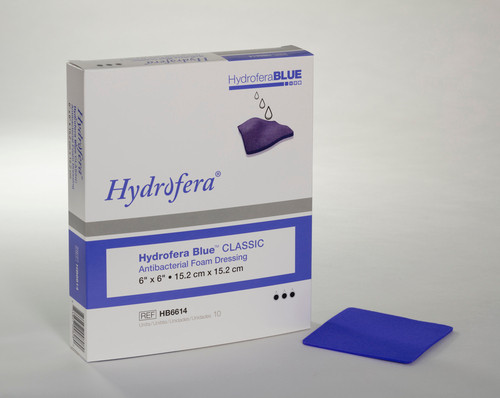 HYDROFERA Blue FOAM Dressing 6"x6" BX/10