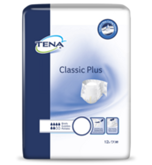 TENA CLASSIC PLUS Brief, Large SIZE 48"-59" (12/PKG) CS/6PKG (SCA-67813) (SCA-67813)