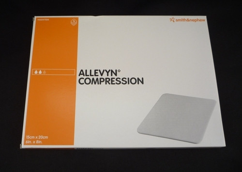 Smith & Nephew 66047584 ALLEVYN Compression FOAM Dressing, SIZE 15CM X 20CM BX/3