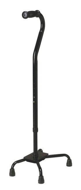 Medline MDS86228XW QUAD CANE,LARGE BASE,BLACK,500 LB CAPC