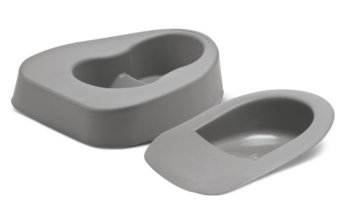 Medline DYND80290 BEDPAN,DURAFIT CONTOUR,GRAPHITE,BARI CS 20/CS