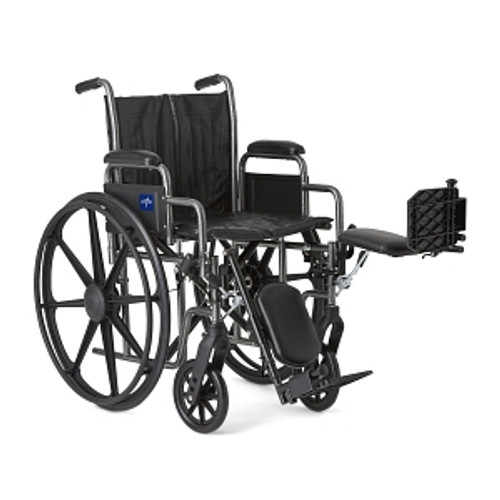 Medline MDS806300EV WHEELCHAIR, VINYL, DLR, ELR, K2B, 18 EA