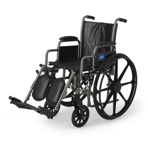 Medline MDS806300NEV WHEELCHAIR, VINYL, DLR, ELR, K2B, 16 EA