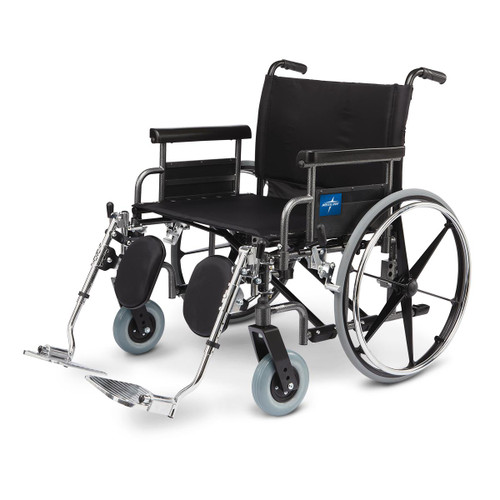 Medline MDS809850 Excel Shuttle Extra-Wide Wheelchair