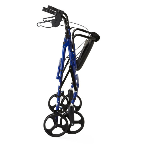 Medline MDS86825 WALKER/ROLLATOR,BLUE,FOLDING