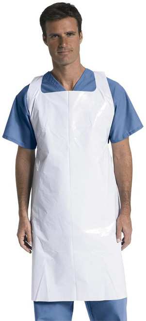Medline NON24274 APRON,PULLOVER,MIDWT,WHT,28X46 CS 500/CS
