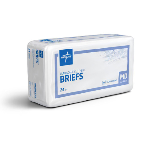 Medline ULTRACAREMD BRIEF,CLOTHLIKE,CARE,Medium,32-42 CS 96/CS