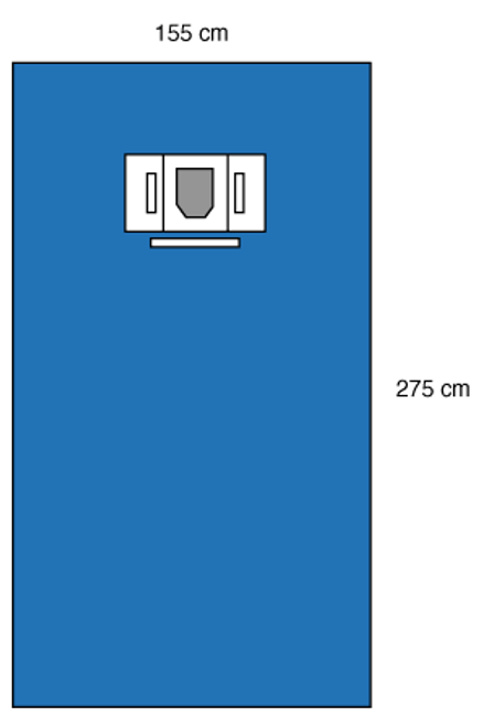 3M-1055 Steri-Drape™ Large Ophthalmic Sheet with Incise Film and Pouches 62 X 107" (NON-RETURNABLE) BX/20 3M-1055 Steri-Drape™ Large Ophthalmic Sheet with Incise Film and Pouches 62 X 107" (NON-RETURNABLE) BX/20