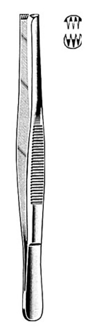 AMG 510-156 Tissue Forceps, 6 inch (15.2 cm), 3 x 4 Teeth