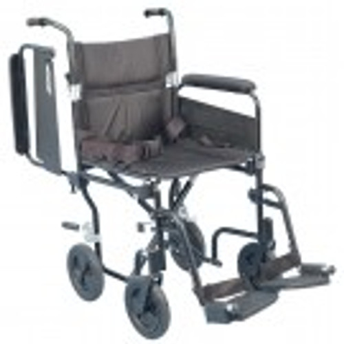 AMG 700-846 AIRGO COMFORT-PLUS LIGHTWEIGHT TRANSPORT CHAIR, W/ DETACHABLE FLIP BACK ARM REST, 19" SEAT AMG 700-846 AIRGO COMFORT-PLUS LIGHTWEIGHT TRANSPORT CHAIR, W/ DETACHABLE FLIP BACK ARM REST, 19" SEAT