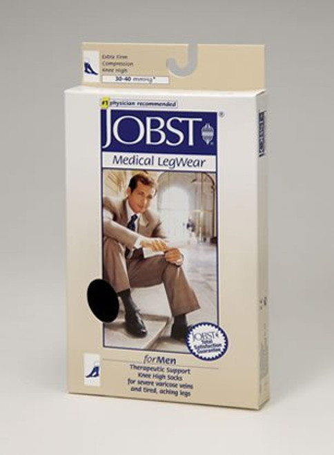 BSN-115112 PR/1 JOBST MEDICAL LEG WEAR, MEN, KNEE HIGH, RIBBED, 30-40MMHG, SM, NAVY, CLOSED TOE BSN-115112 PR/1 JOBST MEDICAL LEG WEAR, MEN, KNEE HIGH, RIBBED, 30-40MMHG, SM, NAVY, CLOSED TOE