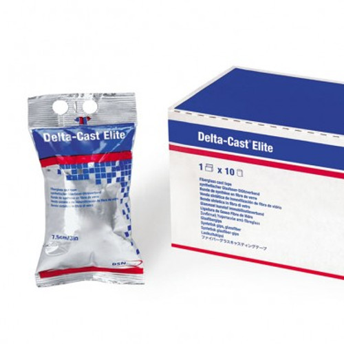 BSN-7227602 BX/10 DELTA-CAST ELITE POLYESTER CAST TAPE 10CM X 3.6M, DARK BLUE