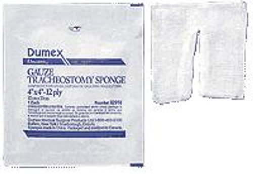 Derma Sciences 82910 Tracheotomy/Drain Sponge, Woven Gauze, Sterile, 4" Width x 4" Length, 12-ply Derma Sciences 82910 Tracheotomy/Drain Sponge, Woven Gauze, Sterile, 4" Width x 4" Length, 12-ply