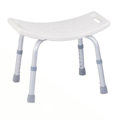 FRIO 12203KD4 DELUXE ALUMINUM BATH BENCH W/O BACK, 19 3/4" X 20" X 17", GREY (FRIO 12203KD4)