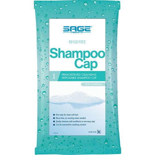 Sage 7909 ComfortÂ® Rinse-free Shampoo Cap