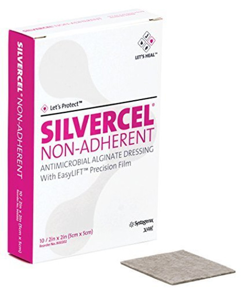 JNJ-CAD7050 BX/10 SILVERCEL NON-ADHERENT HYDRO-ALGINATE ANTIMICROBIAL DRESSING WITH SILVER 5CM X 5CM JNJ-CAD7050 BX/10 SILVERCEL NON-ADHERENT HYDRO-ALGINATE ANTIMICROBIAL DRESSING WITH SILVER 5CM X 5CM