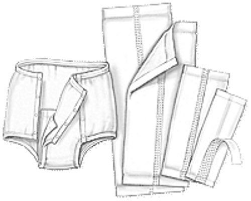 Kendall 1530 CS/5BG (25EA/BG) SIMPLICITY GARMENT LINER, LIGHT, 4.5"X14" (Kendall 1530) (view)