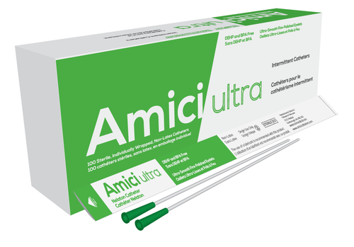 Ostomy Essentials AMICI 7914 BX/100 AMICI ULTRA MALE INTERMITTENT CATHETERS, SIZE 14FR 16" Ostomy Essentials AMICI 7914 BX/100 AMICI ULTRA MALE INTERMITTENT CATHETERS, SIZE 14FR 16"