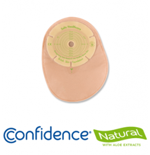 Salts NL13 CONFIDENCE NATURAL WITH ALOE 1-PIECE LARGE CLOSED TRANSPARENT Pouch, CUT-TO-FIT UP TO 70mm BX/30 (Salts NL13)