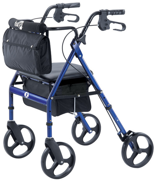 Drive 700-959 Hugo Elite Rolling walker with a Seat - Pacific Blue